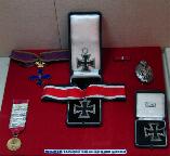 Orders and medals that belonged to brig. gen. Radu Korne on display in the National Military Museum